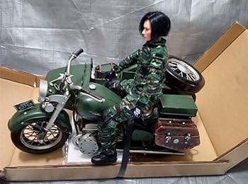 WWⅡ 米軍1942WLA軍用バイク　１／６サイズのスチール模型　12インチ用 WWⅡ 米軍1942WLA軍用バイク 1／6サイズのスチール模型 12